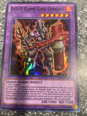 Yu-Gi-Oh! TCG D/D/D Flame King Genghis 2016 Mega-Tins CT13-EN005 Limited Edition-image