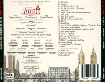 THE 2012 BROADWAY CAST RECORDING ANNIE [THE 2012 BROADWAY CAST RECORDING] NEW CD-image