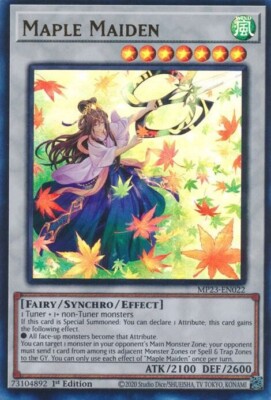 Maple Maiden MP23-EN022 25th Anniversary Tin: Dueling Heroes Mega Pack 1st...-image