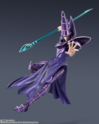 BANDAI S.H.MonsterArts Yu-Gi-Oh! Duel Monsters Dark Magician 185mm Action Figure-image