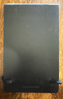 MOLESKINE Black LEATHER BOUND Memories NOTEBOOK High-Quality Paper Pages NEW-image