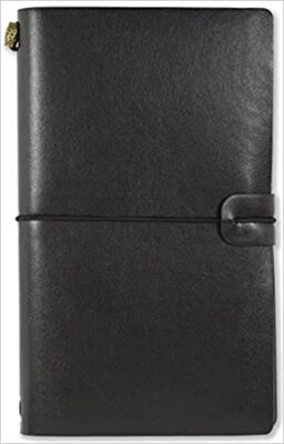Voyager Refillable Notebook - Black (Traveler's Journal, Planner, Notebook) O...-image