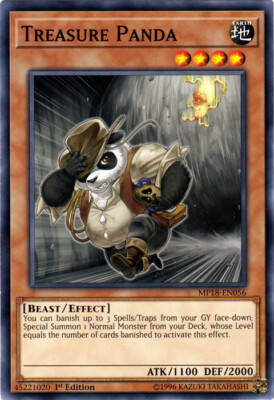 Treasure Panda - MP18-EN056 - Common - 1st Edition x3 - Near Mint-image