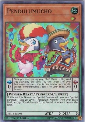 Pendulumucho NM MP18 1st 2018 Mega-Tins Mega Pack Yugioh-image
