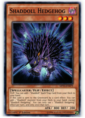 Shaddoll Hedgehog - MP15-EN079 - Common - 1st Edition NM YuGiOh!  2015 Mega-Tin -image