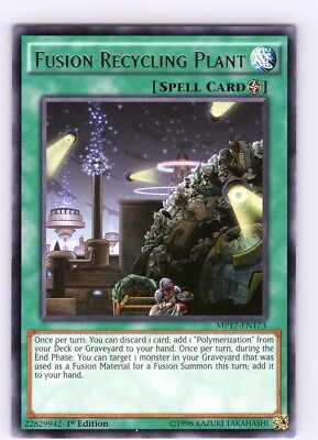 Yu-Gi-Oh TCG Fusion Recycling Plant MP17-EN173 1st Edition Regular Rare Card NM-image