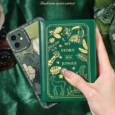 Small A7 PU Leather Cover Journal Notebook Lined Paper Writing Diary 192 Pages-image