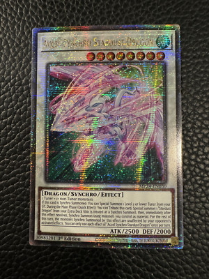YuGiOh EU Englis Accel Synchro Stardust Dragon MP24-EN030 (QCR)(NM) 1st Edition-image
