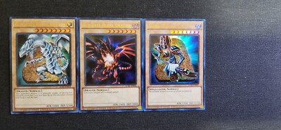 LOT Blue Eyes, Red Eyes, Dark Magician Legendary Collection -image