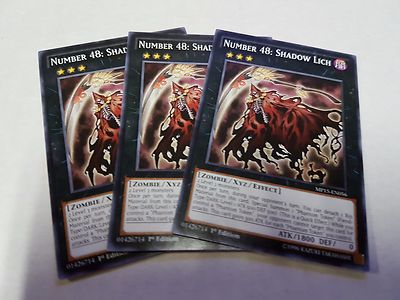 3x Yu-Gi-Oh 2015 Mega-Tin Mega Pack  #MP15-EN056 Number 48: Shadow Lich-image