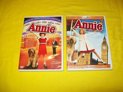 ANNIE & ANNIE A ROYAL ADVENTURE DVD ALBERT FINNEY CAROL BURNETT JOAN COLLINS-image