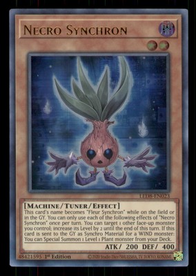 Necro Synchron Legendary Duelists: Synchro Storm #LED8-EN023 Ultra Rare LP-image