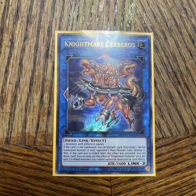 Yu-Gi-Oh! TCG Knightmare Cerberus 2019 Gold Sarcophagus Tin Mega Pack MP19-EN026-image