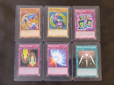 Yugioh 6 Card Set - Dark Magician Girl + Dark Magician, + 4 Bonus Spell/Trap-image