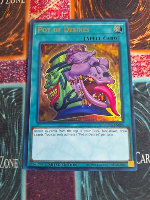 Yu-Gi-Oh! Pot of Desires CT14-EN004 Limited Ultra Rare Near Mint-image