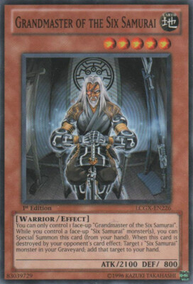 Yugioh Grandmaster of the Six Samurai LCGX-EN226 Common 1st Ed NM-image