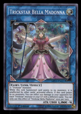 Yugioh Trickstar Bella Madonna #MP19-EN021 2019 Tin Mega Pack LP-image