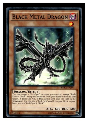2016 Yu-Gi-Oh! #LDK2-ENJ06 Black Metal Dragon-image