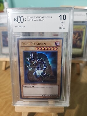 Yugioh Dark Magician LC01-EN005 - BCCG Graded 10 Mint-image