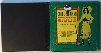 ANNIE GET YOUR GUN – ETHEL MERMAN – ORIGINAL CAST 45 RPM BOXED SET – DECCA 9-12-image