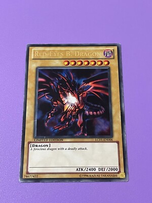 Yu-Gi-Oh! Red-Eyes Black Dragon LC01-EN006 Ultra Rare Limited Edition-image