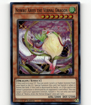 Yugioh Nowru Aries the Vernal Dragon 25th Anniv. Tin: Dueling Heroes Mega Pack-image