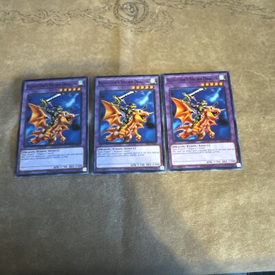 Yugioh! Alligator's Sword Dragon x3 LDK2-ENJ43 Playset NEW Unlimited NM/M-image