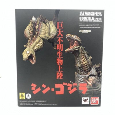 BANDAI S.H.MonsterArts Godzilla 2016 second form & third form figure set Japan-image