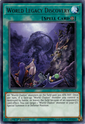 World Legacy Discovery - MP18-EN073 - Rare - 1st Edition NM YuGiOh!  2018 Mega-T-image