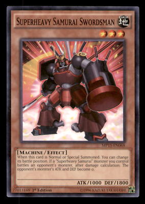 Yugioh Superheavy Samurai Swordsman #MP15-EN068 2015 Mega-Tins Mega Pack LP-image