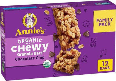 Annie's Organic Chewy Granola Bars, Chocolate Chip, 12 ct-image