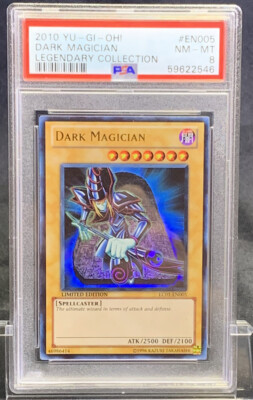 Yu-Gi-Oh! LC01-EN005 Legendary Collection Dark Magician PSA 8 Limited Edition-image