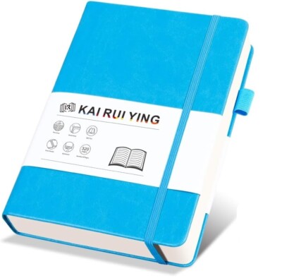 Kai RuiYing Lined Journal Notebook with Pen Holder, 320 Pages Journals for Writ--image