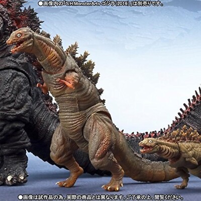 Used S.H.MonsterArts Godzilla 2016 Second & Third Form Set Tamashii Web Bandai-image