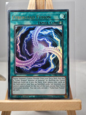 Yu-Gi-Oh! LDS2-EN035 Cyberload Fusion Ultra Rare Card 1st Edition YuGiOh-image