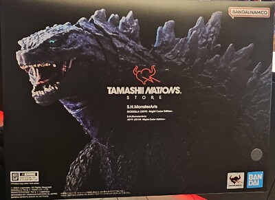 S.H.Monsterarts Godzilla 2019 Night Color Edition-US Seller Tamashii Nations-image