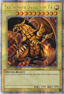 The Winged Dragon of Ra Yugioh LC01-EN003 QCR Misprint NM-image
