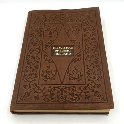 The Note Book of Elbert Hubbard - Brown Leather Bound 1927 Roycrofters-image