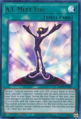 1x A.I. Meet You - 1st Edition NM Eng YuGiOh - 2022 Mega Tin - Pharoah's Gods-image