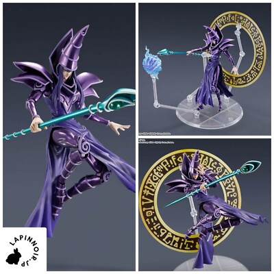Yu-Gi-Oh Dark Magician Duel Monsters S.H.MonsterArts Action figure BANDAI 7.2in-image