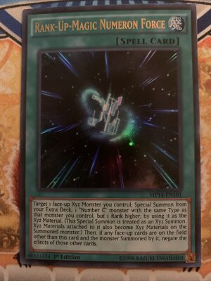 YUGIOH Rank-Up-Magic Numeron Force   MP14-EN101 1ST EDITION NM NEVER PLAYED!!!.-image