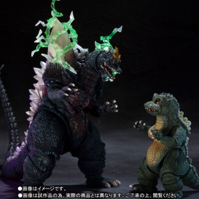 S.H.MonsterArts SpaceGodzilla & LittleGodzilla Special Color Ver Limited Edition-image