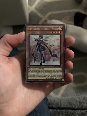 YUGIOH SKY STRIKER ACE ROZE PRISMATIC SECRET RARE ENGLISH MEGA TIN 2021 IN HAND!-image