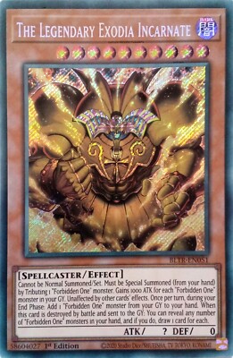 YU-GI-OH CARD BLTR-EN051 THE LEGENDARY EXODIA INCARNATE SECRET RARE MINT-image