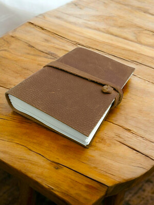 VINTAGE LEATHER JOURNAL FOR MEN AND WOMEN BOUND NOTEBOOK BROWN VINTAGE DIARY-image