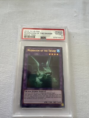Yugioh Mudragon of the Swamp  CT15-EN005  Ultra Rare Limited Edition PSA 8-image