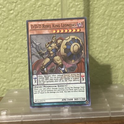 D/D/D Rebel King Leonidas MP16-EN173 2016 Mega-Tins Mega Pack 1st Edition (MC)-image