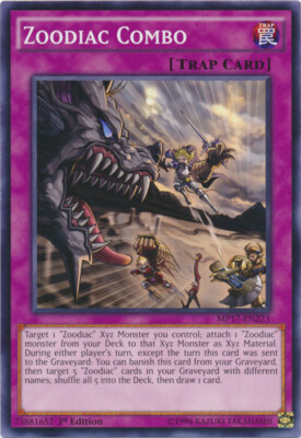 Zoodiac Combo - MP17-EN223 - Common - 1st Edition NM YuGiOh!  2017 Mega-Tin Mega-image