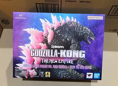 Bandai S.H.Monsterarts SHM Godzilla Vs Kong 2 Godzilla Evolved Ver Pink Back Toy-image