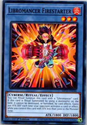 Yu-Gi-Oh Yugioh Libromancer Firestarter MP23-EN046 Mega Tin 2023 Dueling Heroes-image